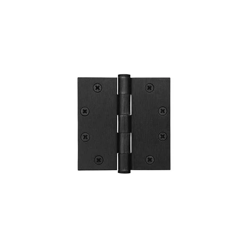 24 in. x 80 in. 1-Panel Shaker Solid Core Primed White MDF Prehung Interior Door with Black Hinges - Image 10