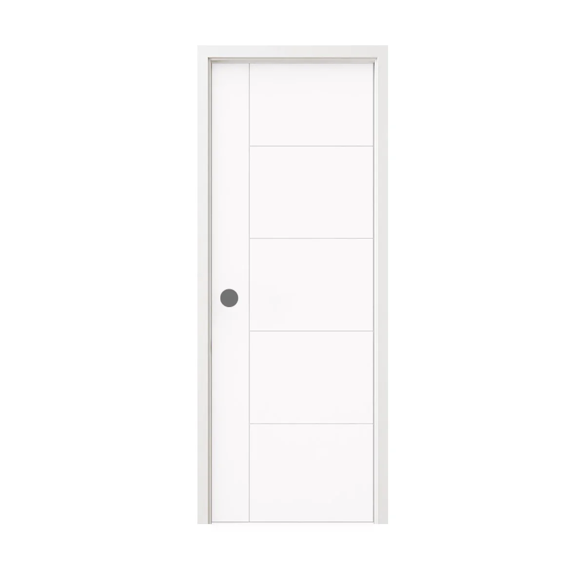 28 in. x 80 in. Berkley Honeycomb Core Primed White MDF Prehung Interior Door - Image 6