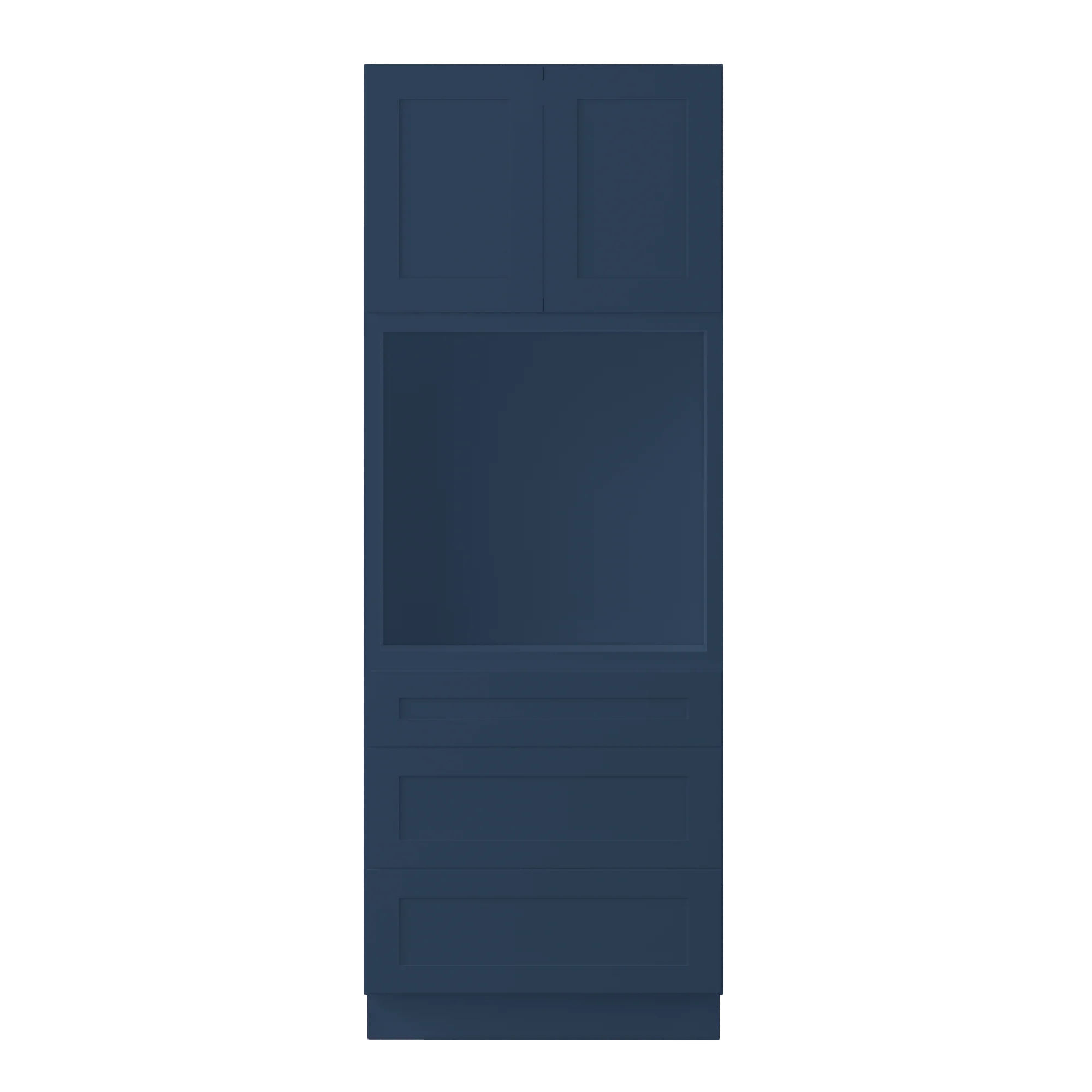Oven Kitchen Cabinet OC3390 Danbury Blue LessCare 33 in. width 90 in. height 24 in. depth - Image 3