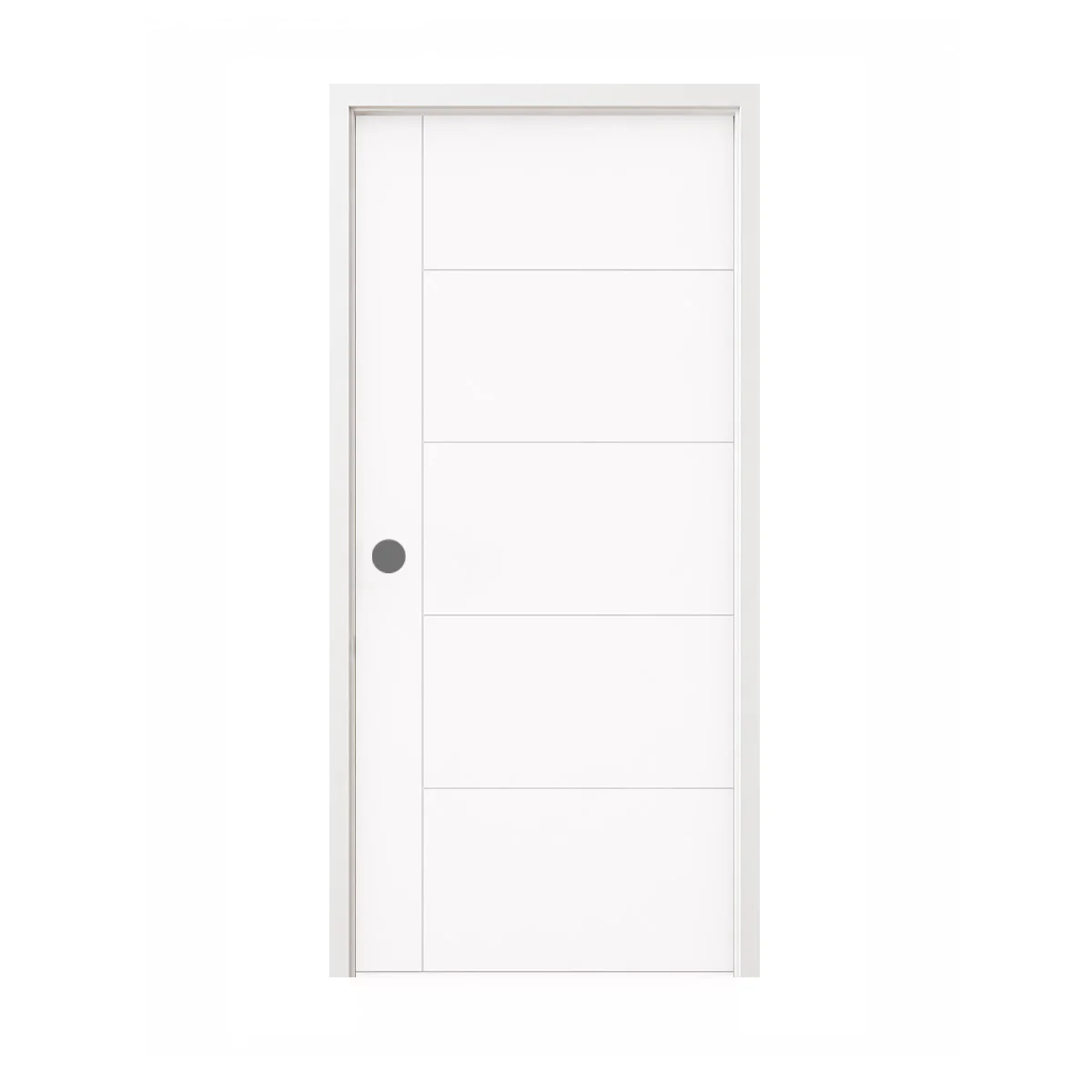 36 in. x 80 in. Berkley Honeycomb Core Primed White MDF Prehung Interior Door - Image 6