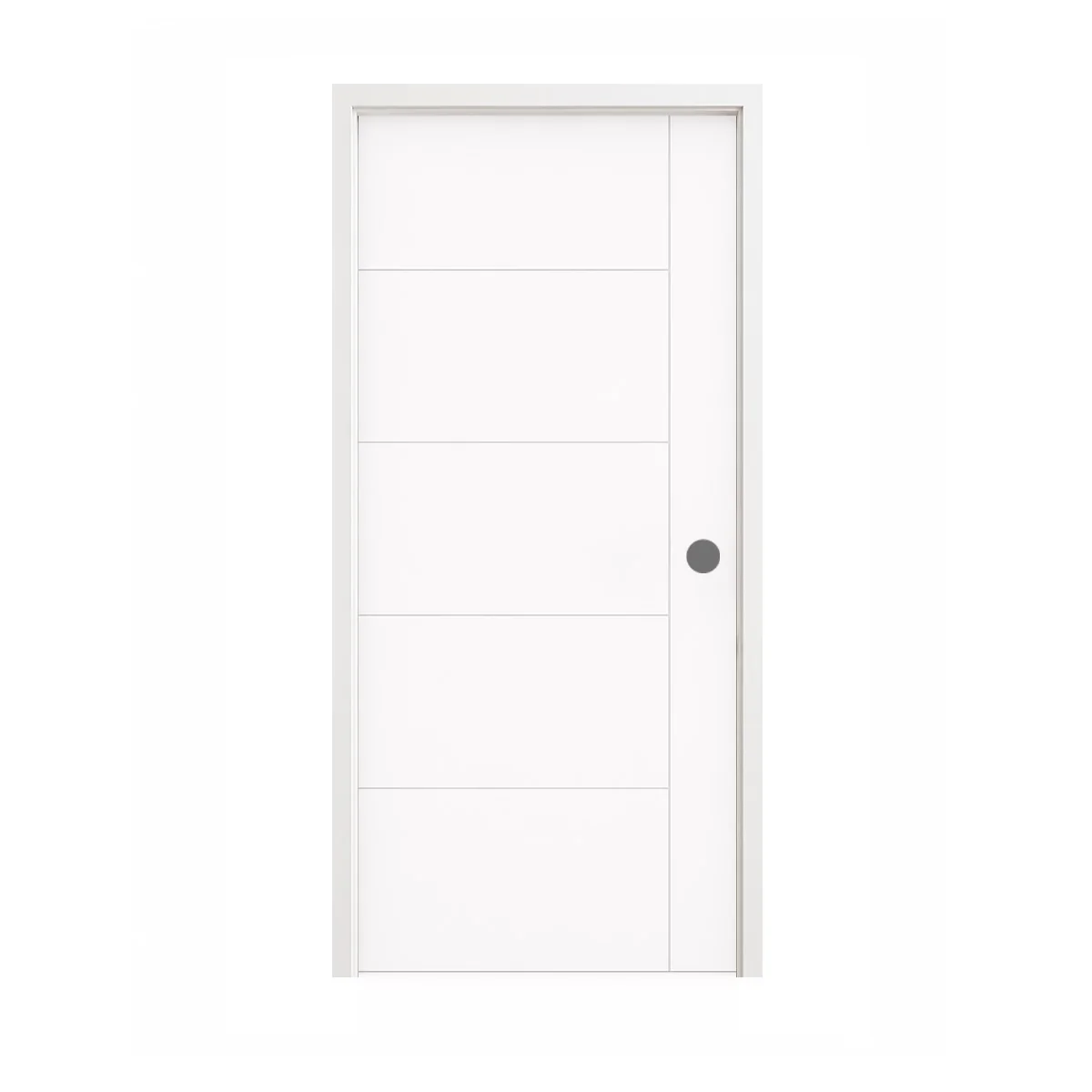36 in. x 80 in. Berkley Honeycomb Core Primed White MDF Prehung Interior Door - Image 7