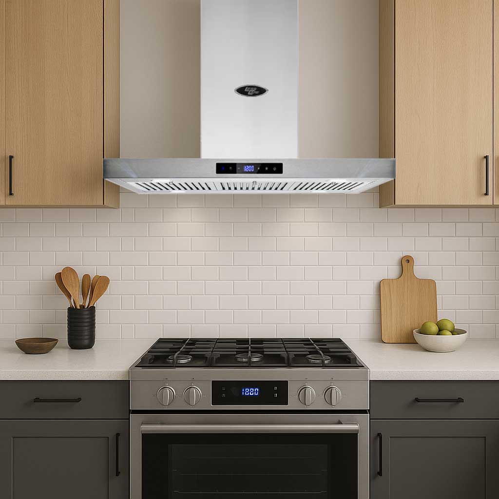 36" Wall Mount T-Shape Range Hood LH4-36 with LED - Image 2