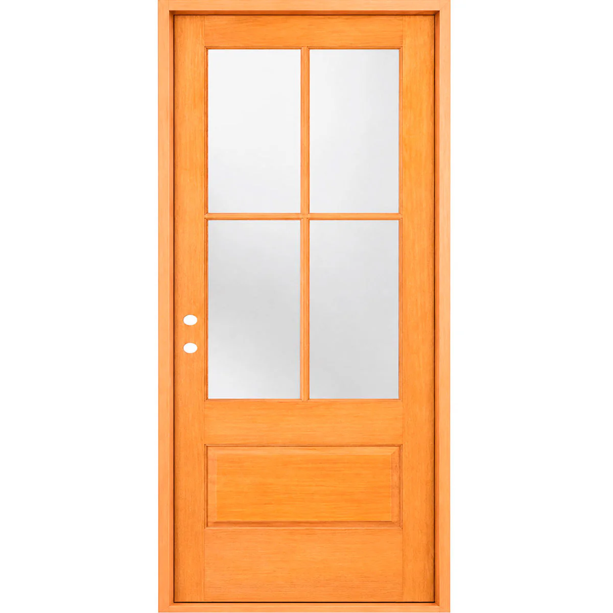 36 x 80 in. 4-Lite Satin Glass Nantucket Prehung Exterior Door - Image 10