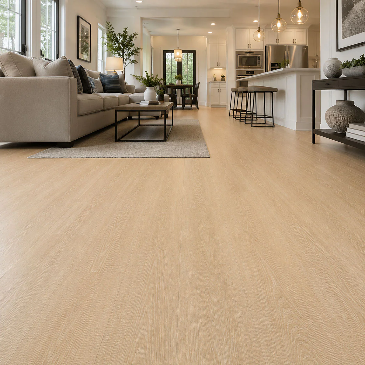 4.5mm Dolce SPC Vinyl Waterproof Flooring with Padding - Image 2