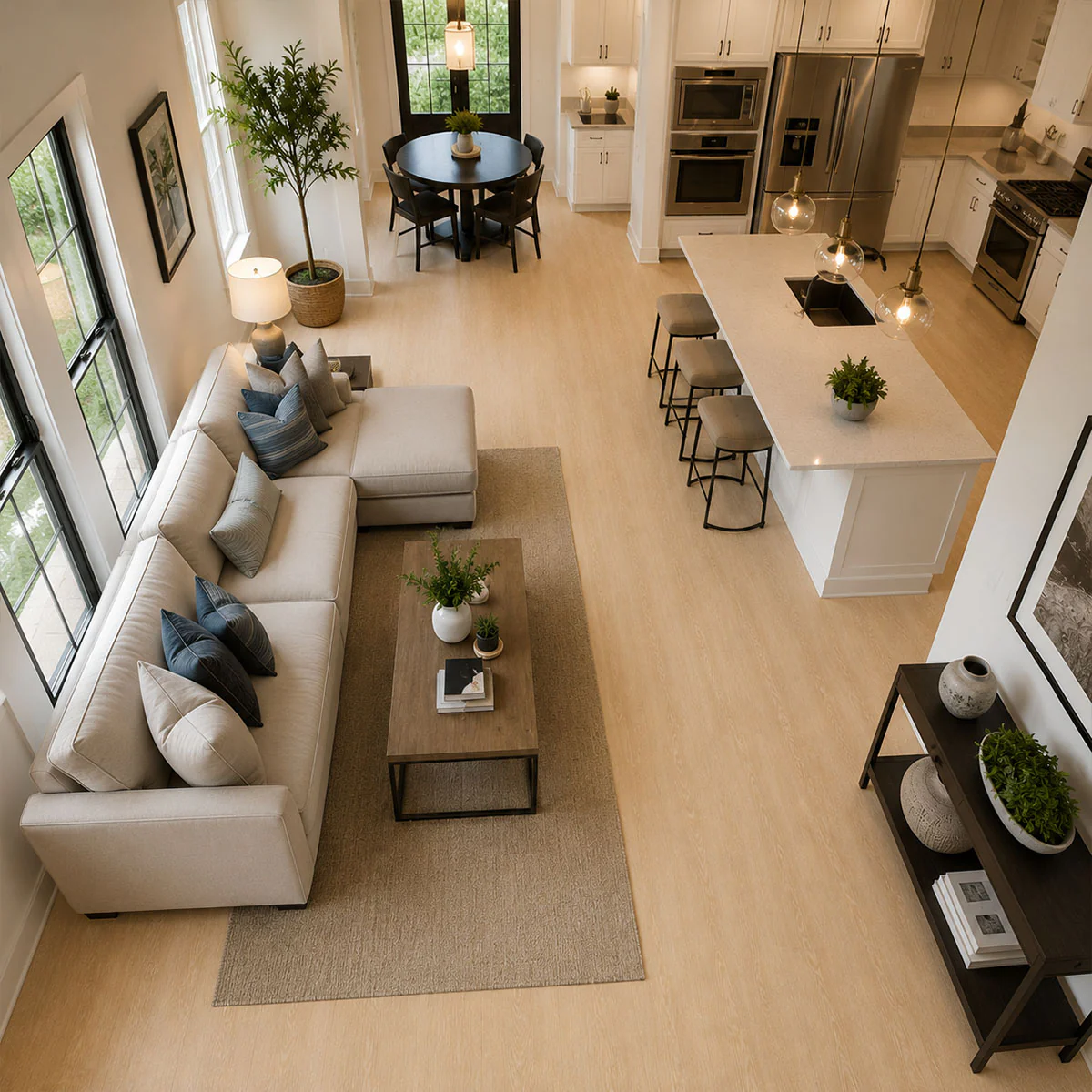 4.5mm Dolce SPC Vinyl Waterproof Flooring with Padding - Image 3