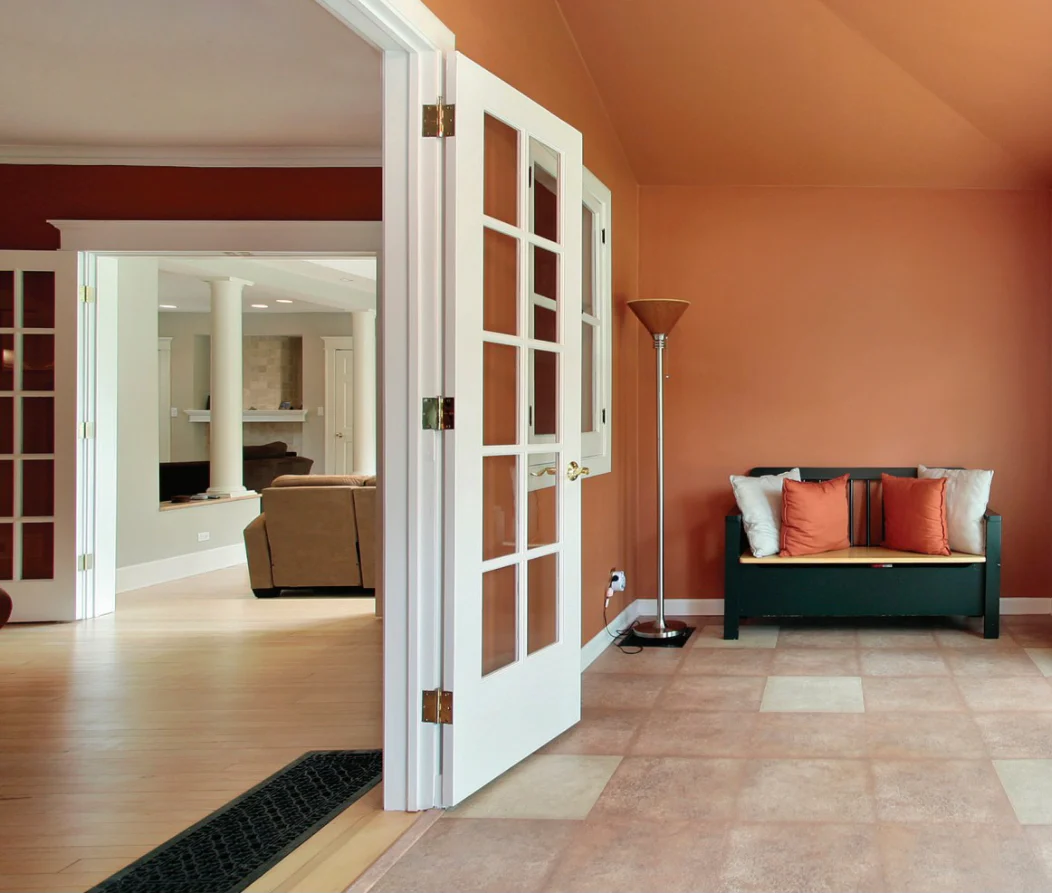 72 in x 80 in 15-Lite Clear Glass Primed MDF Prehung Interior French Door - Image 2