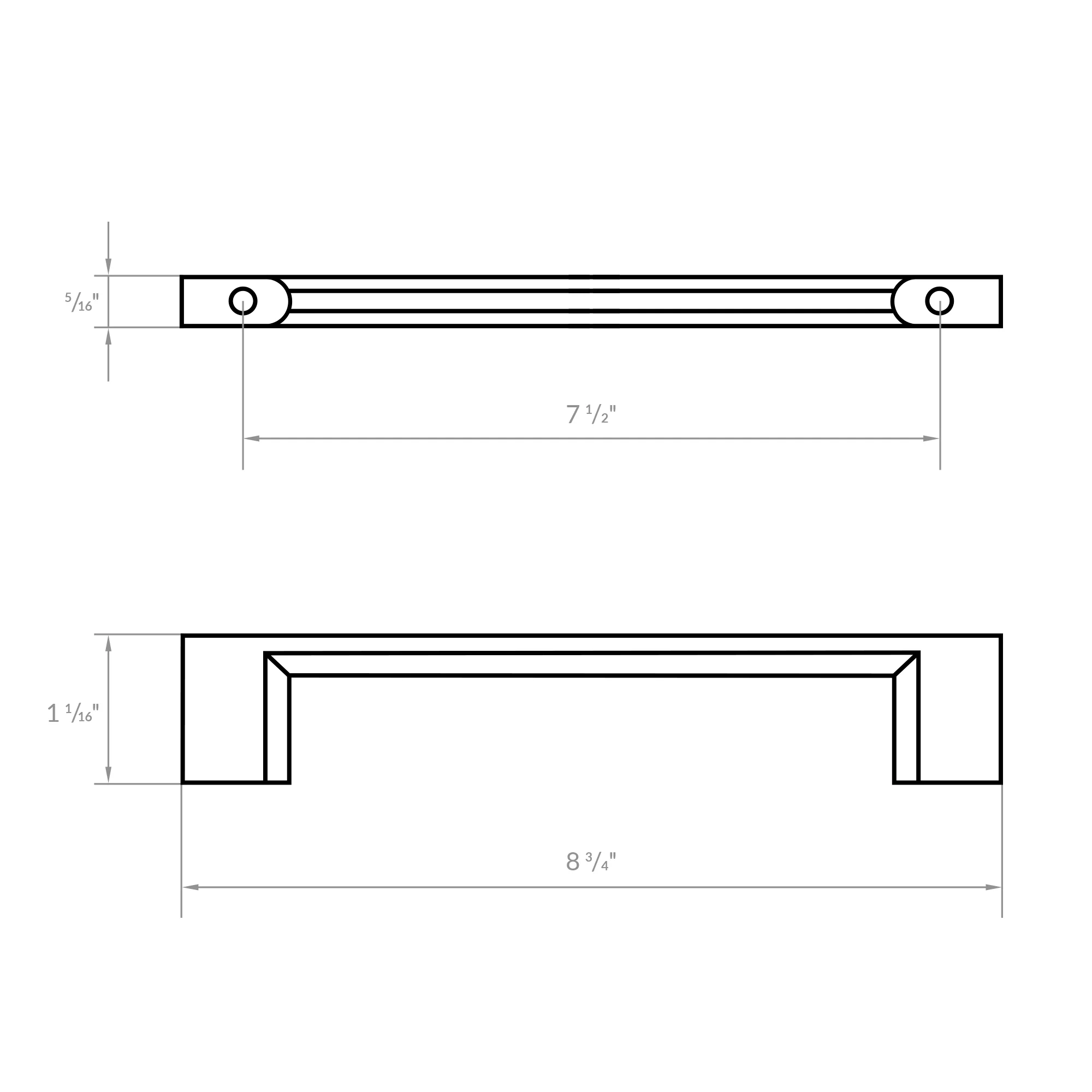 9" Gold Brushed Cabinet Pull H8372-192GB - Image 3