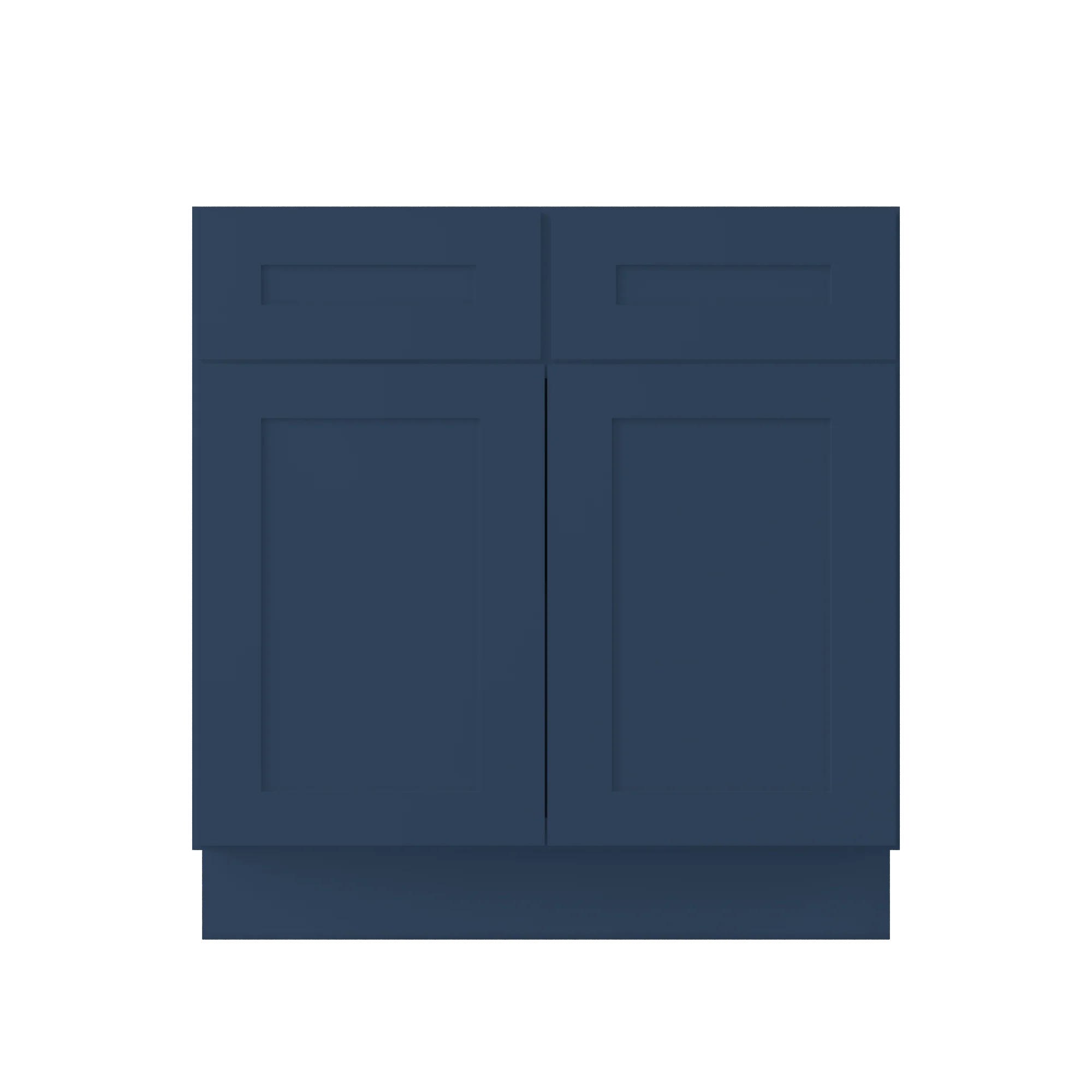 Base Kitchen Cabinet B33 Danbury Blue LessCare 33 in. width 34.5 in. height 24 in. depth - Image 3