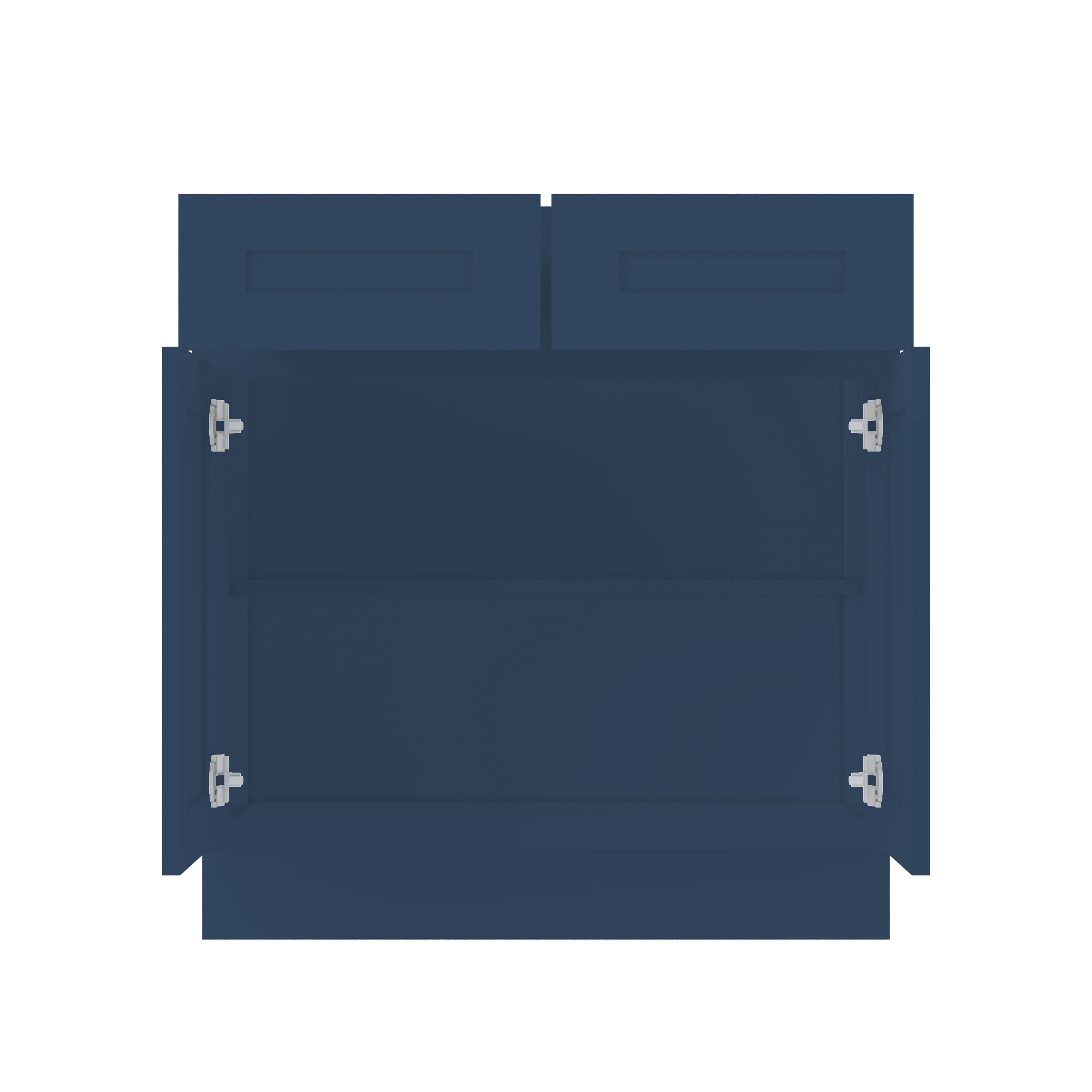 Base Kitchen Cabinet B33 Danbury Blue LessCare 33 in. width 34.5 in. height 24 in. depth - Image 5