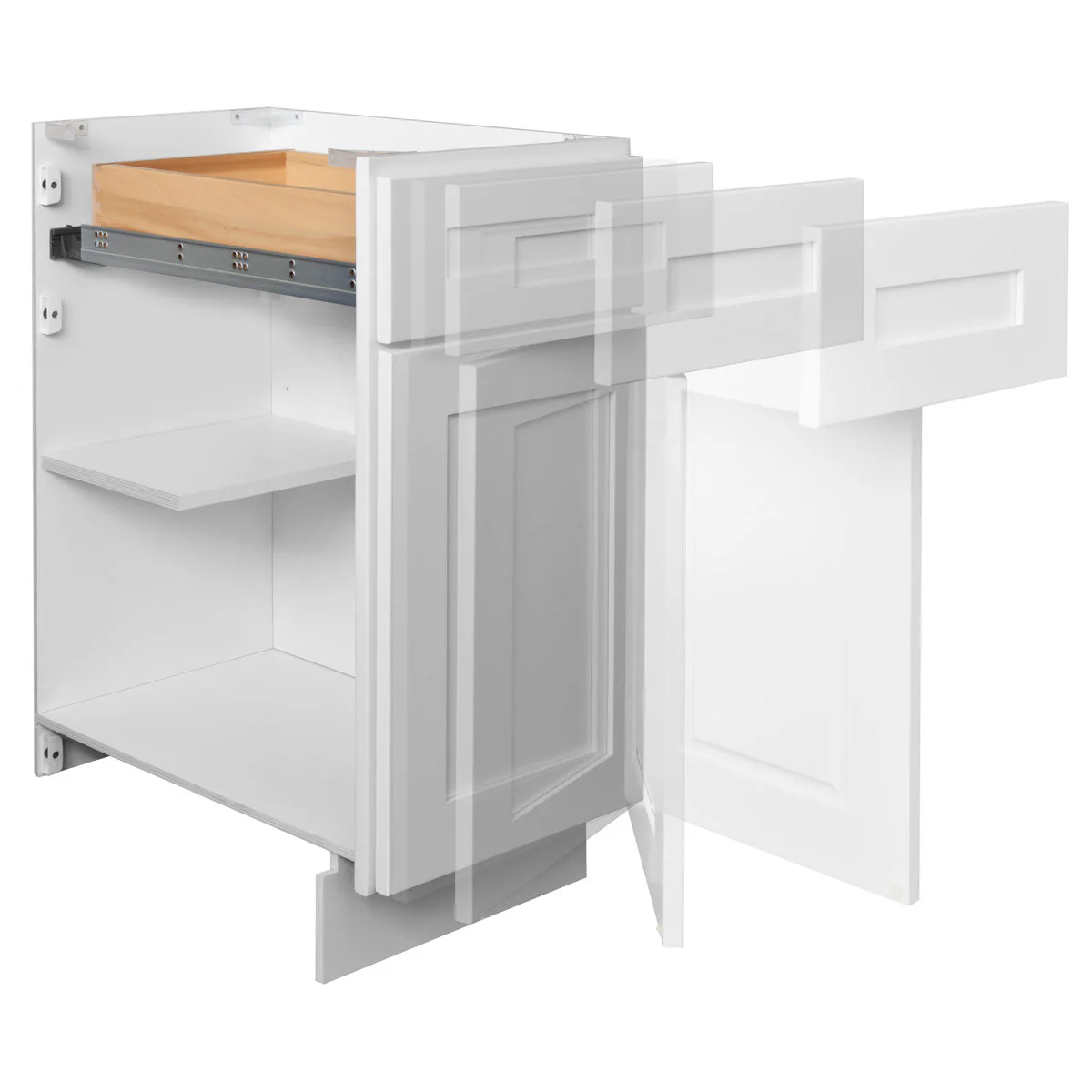 Base decorative door BDD24 Alpina White LessCare 22 1/2 in. width 28 5/8 in. height 3/4 in. depth - Image 5