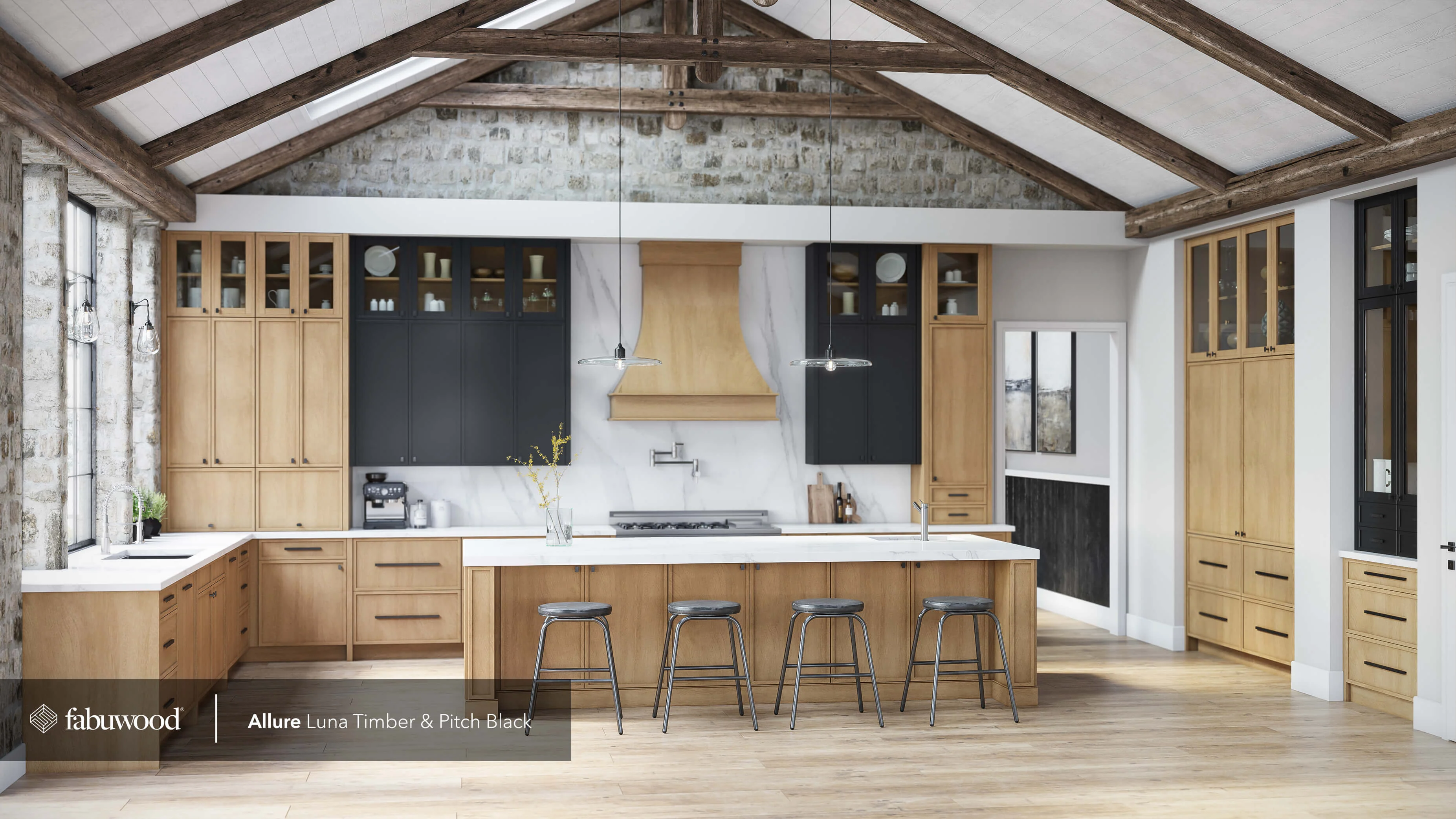 Fabuwood Allure Luna Timber Door Sample - Image 2