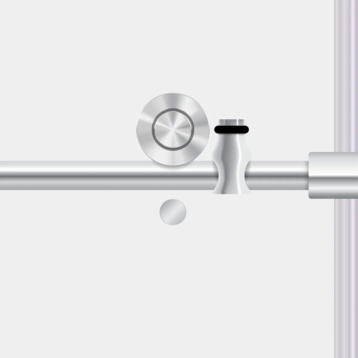 56-60 W x 76 H  x 36 D Sliding Frameless Shower Enclosure ULTRA-C with Clear Glass in Chrome - Image 8