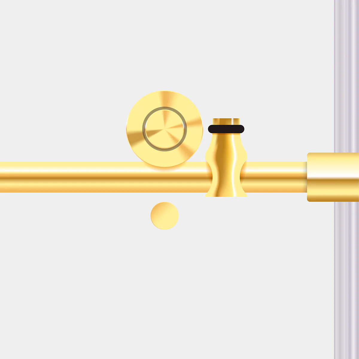 56-60 W x 76 H x 34 1/2 D Sliding Frameless Shower Enclosure ULTRA-C with Clear Glass in Gold - Image 5