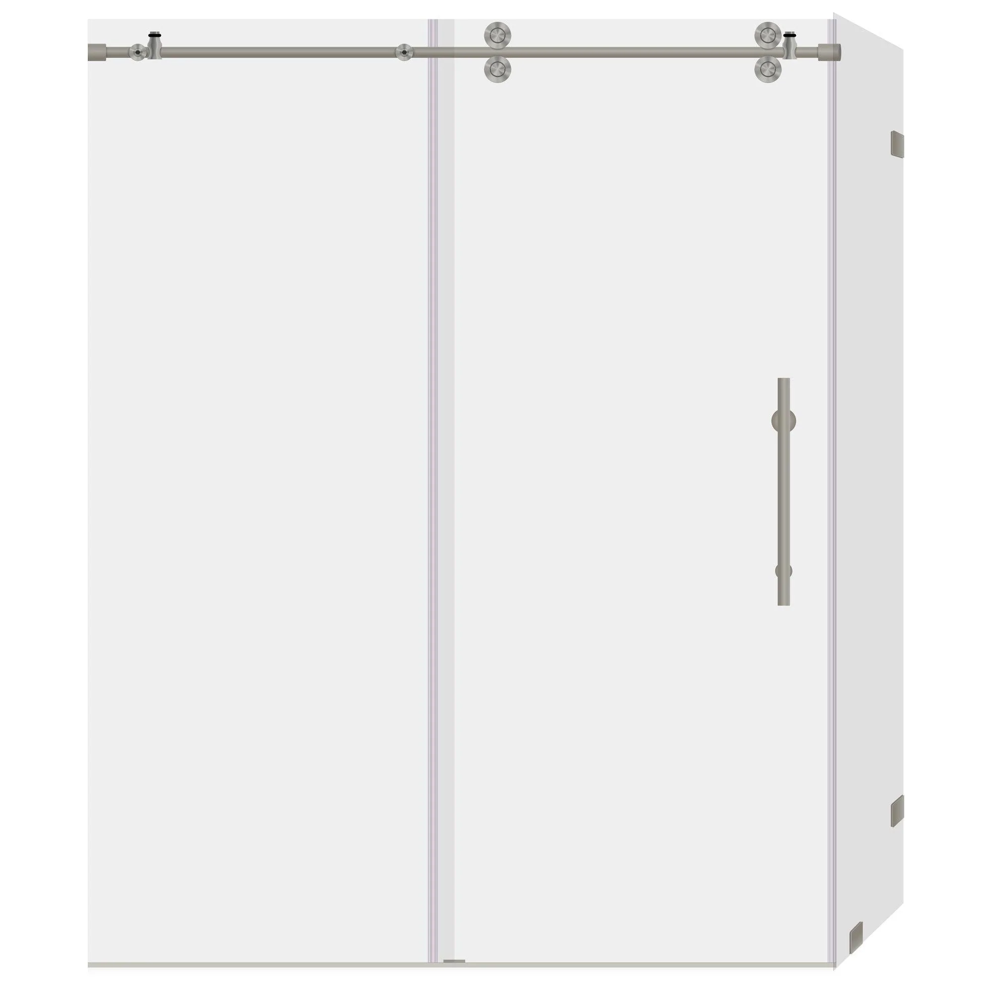 44-48 W x 79 H  x 34 1/2 D Sliding Shower Enclosure ULTRA-D Brushed Nickel