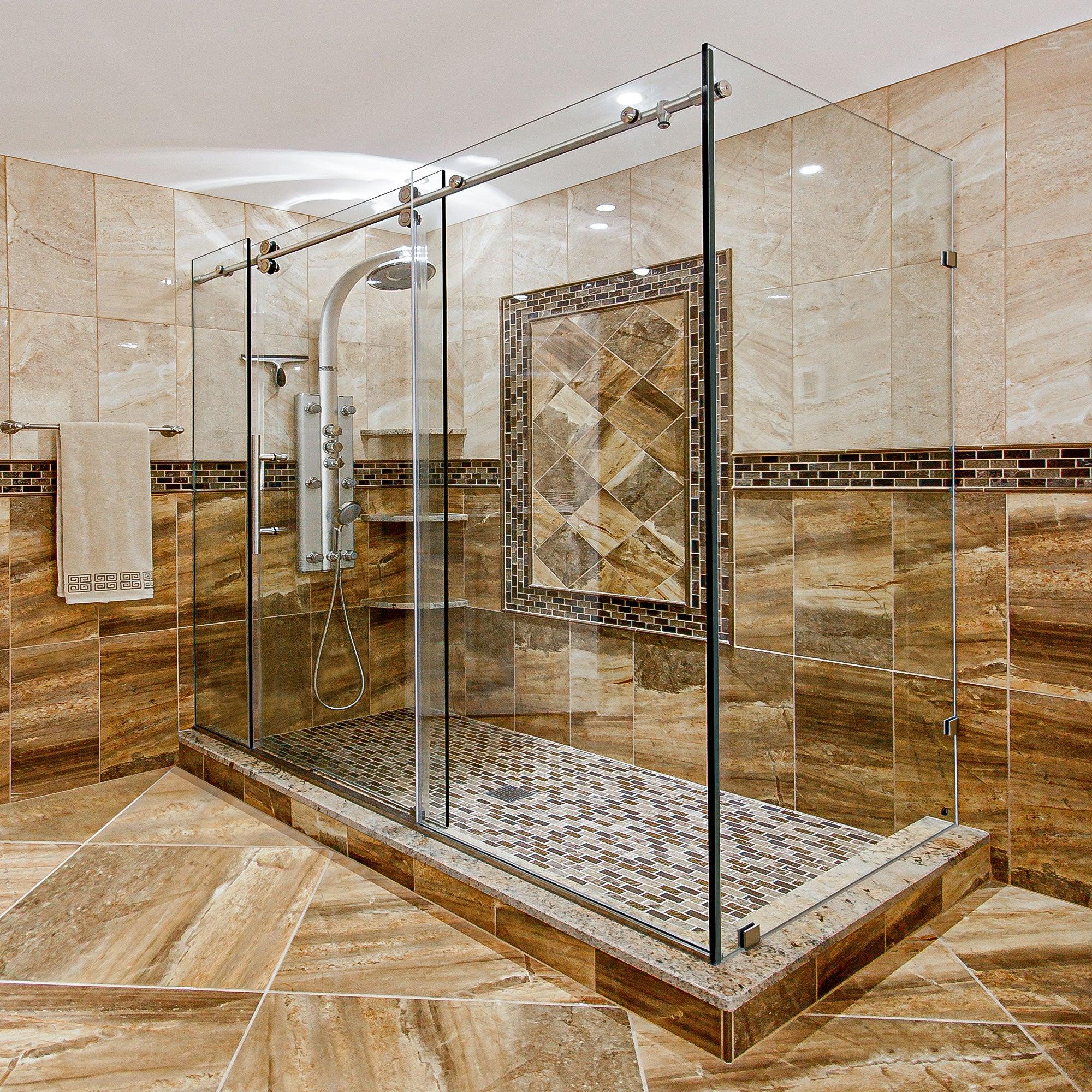 68-72 W x 79 H x 34 1/2 D Sliding Shower Enclosure ULTRA-D Brushed Nickel - Image 3