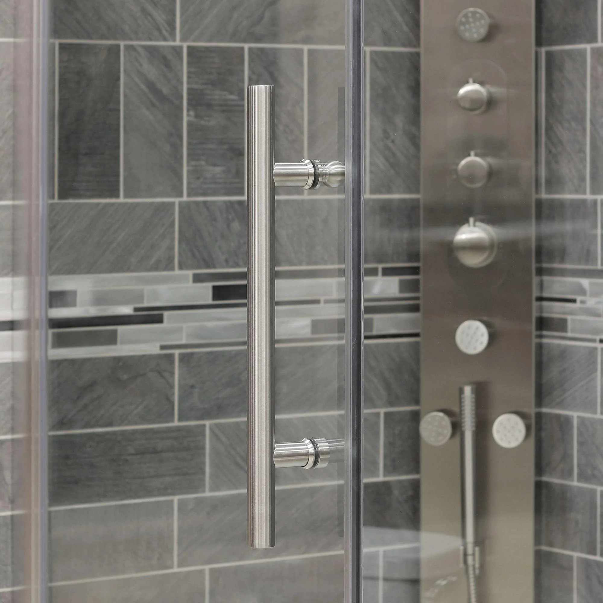 58-60 W x 72 H Swing-Out Shower Door ULTRA-G Brushed Nickel - Image 7