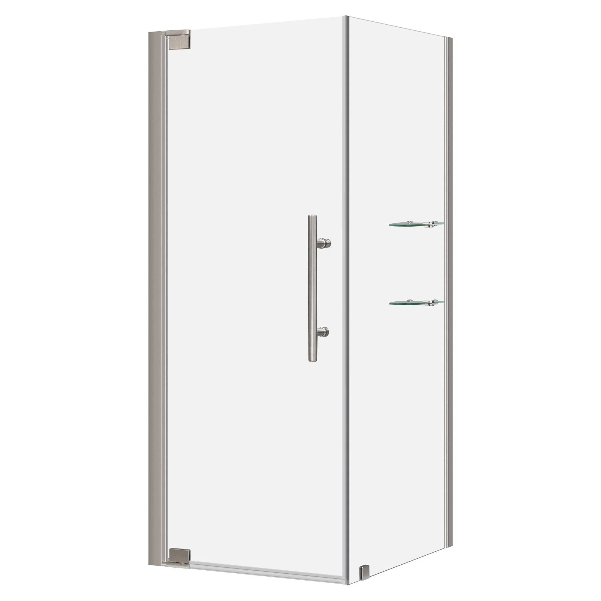 29 3/8-30 W x 72 H x 29-30 D Swing-Out Shower Enclosure ULTRA-G Brushed Nickel