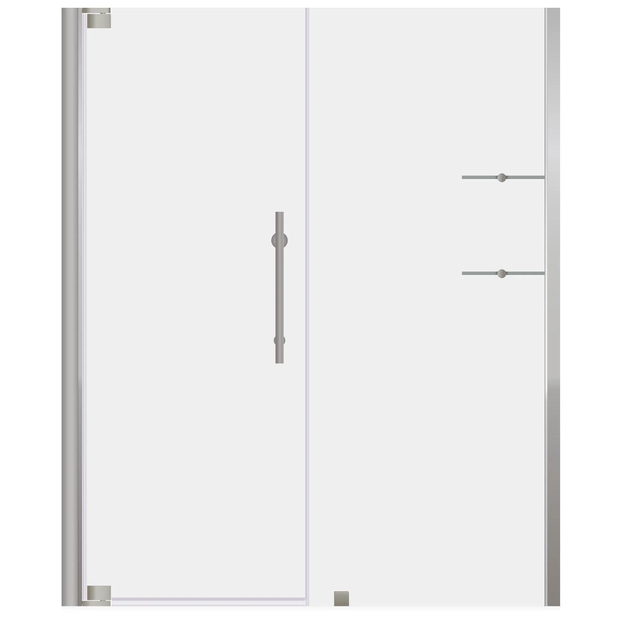 63-65 W x 72 H Swing-Out Shower Door ULTRA-G Brushed Nickel