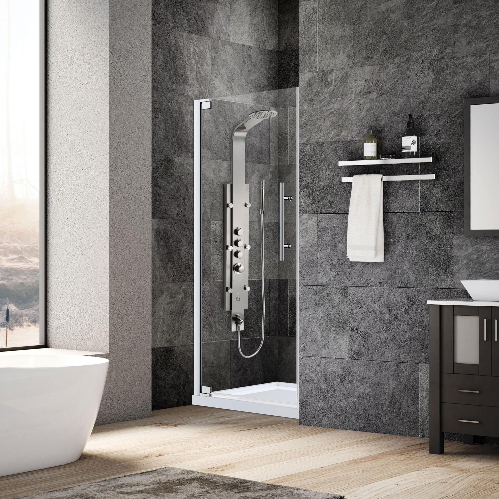 29-30 W x 72 H Swing-Out Shower Door ULTRA-G Chrome - Image 2