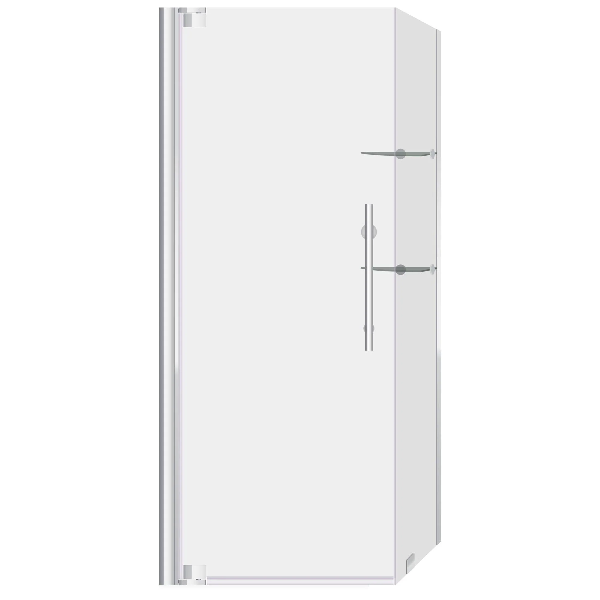 29 3/8-30 W x 72 H x 29-30 D Swing-Out Shower Enclosure ULTRA-G Chrome