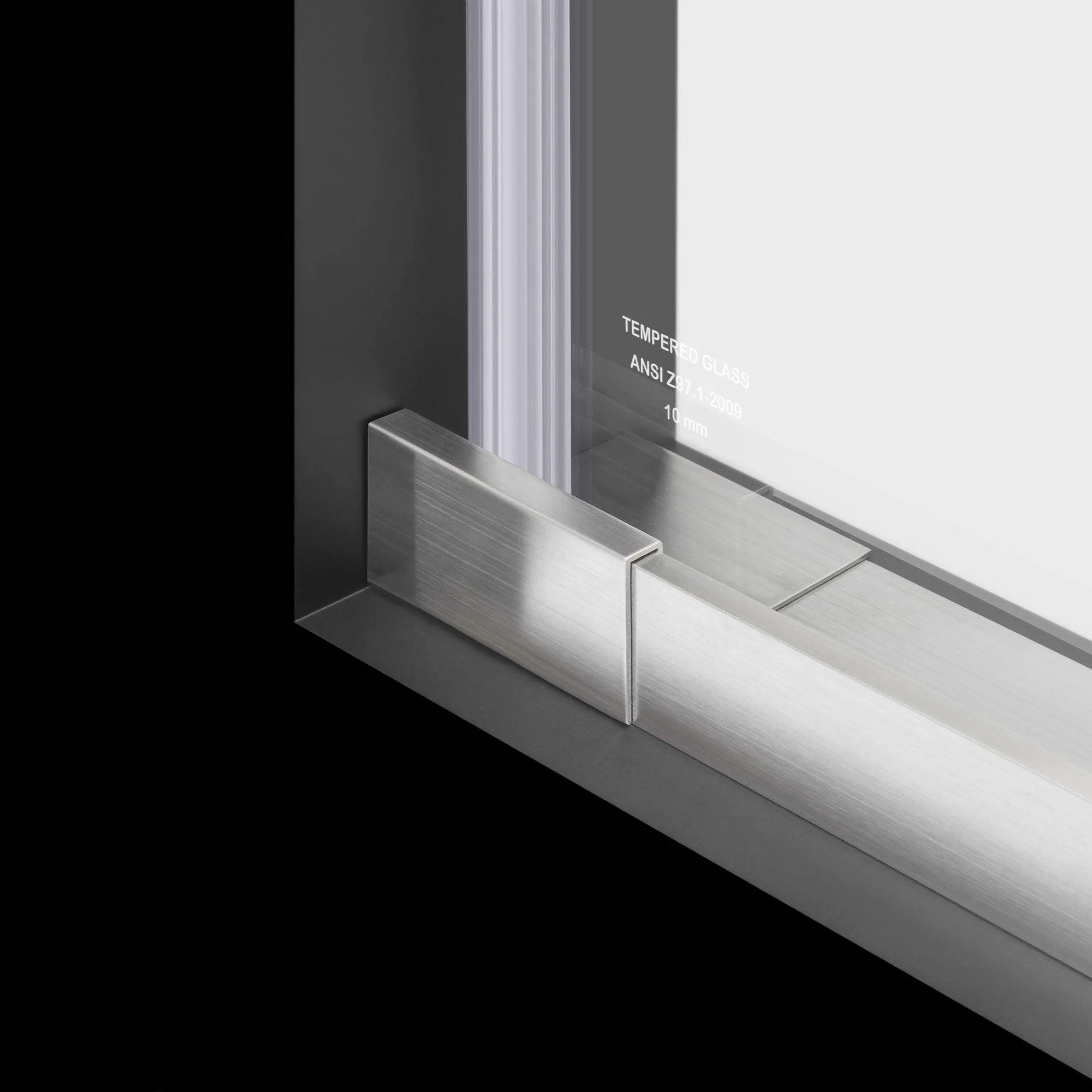 45 1/2-48 W x 76 H  Bypass Sliding Shower Door ULTRA-H Brushed Nickel - Image 7