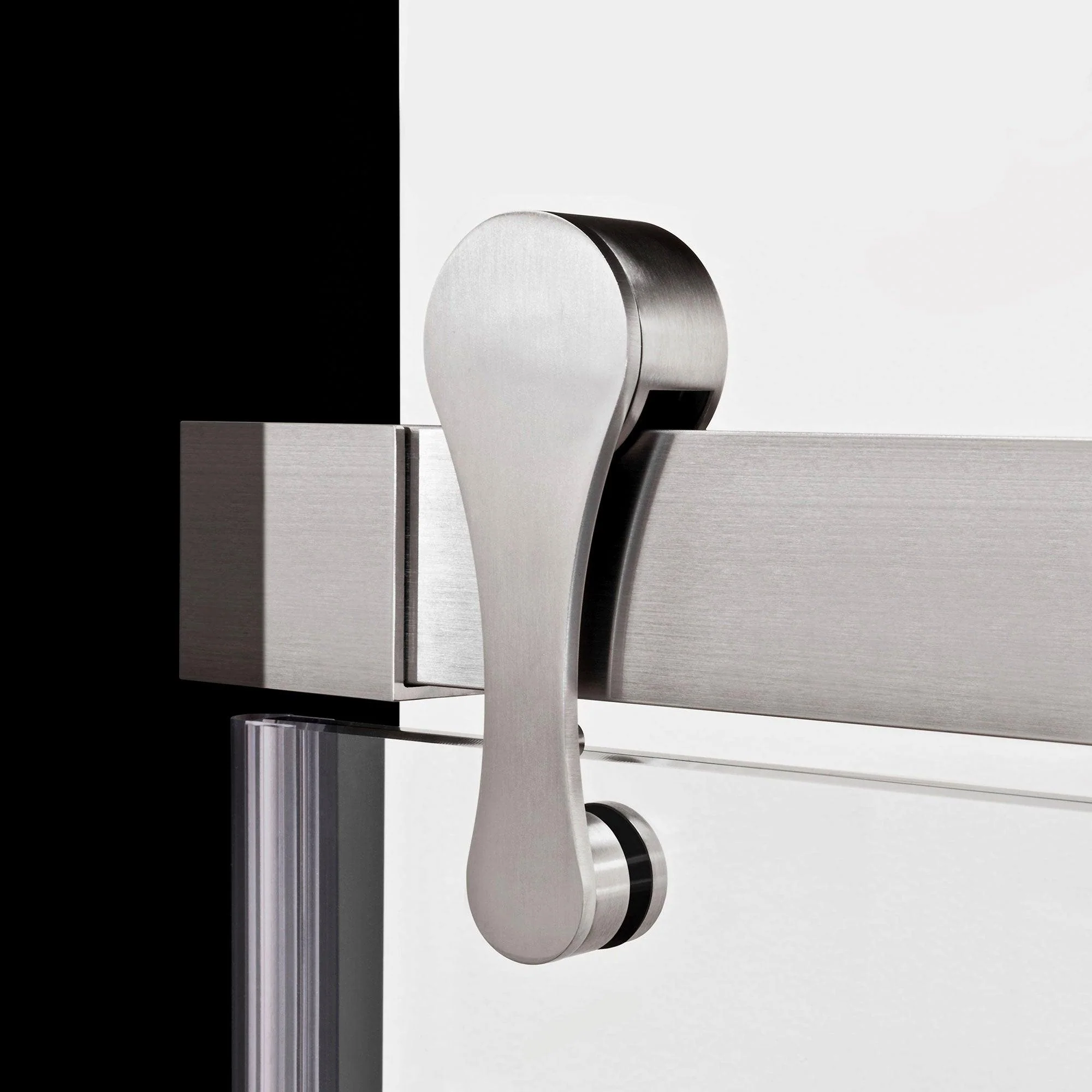 57 1/2-60 W x 76 H  Bypass Sliding Shower Door ULTRA-H Brushed Nickel - Image 6