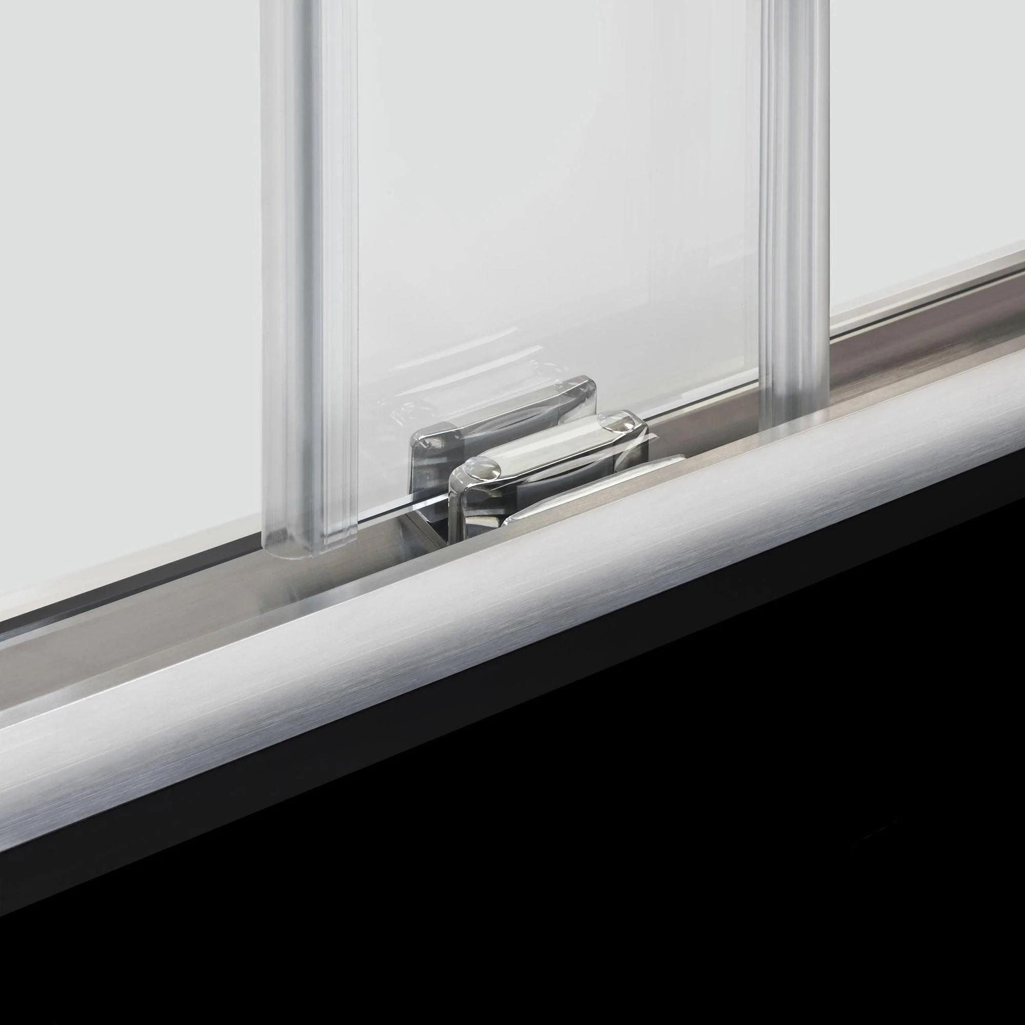 57 1/2-60 W x 76 H  Bypass Sliding Shower Door ULTRA-H Brushed Nickel - Image 8