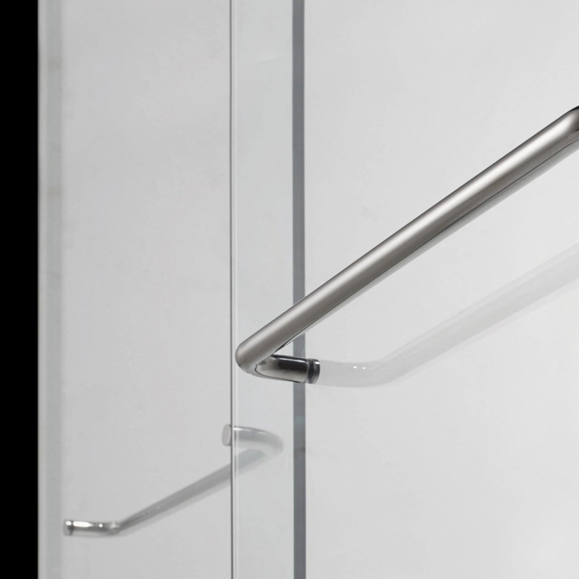 56-60 W x 62 H Sliding Bypass Framed Shower Door ULTRA-A with Glass in Brushed Nickel - Image 6