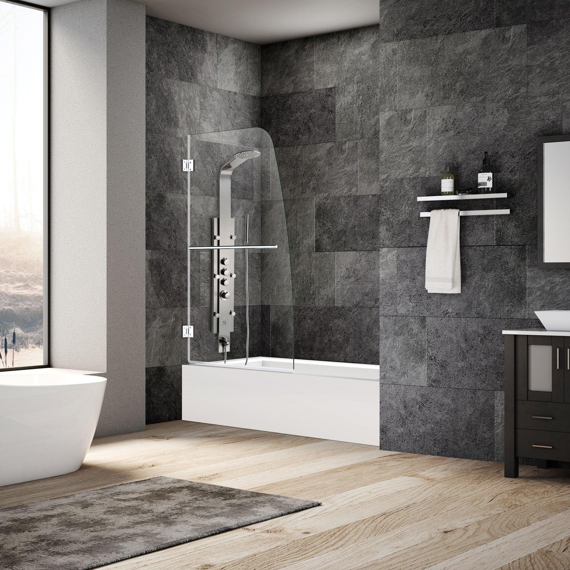 34 W x 58 H Swing-Out Bathtub Door ULTRA-F Chrome - Image 2
