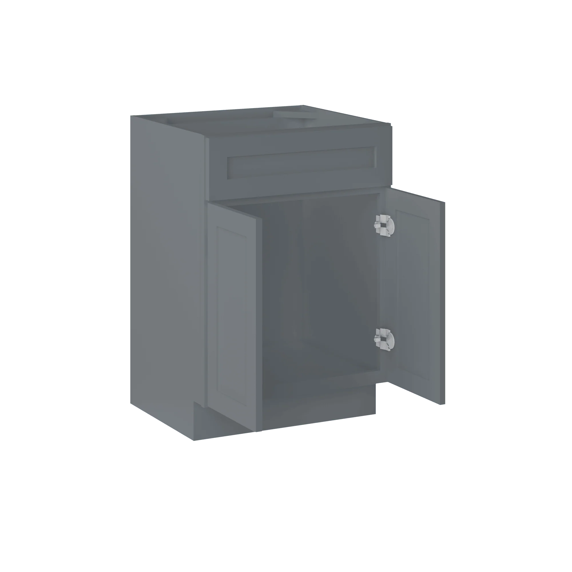 Sink Base Kitchen Cabinet SB33 Colonial Gray LessCare 33 in. width 34.5 in. height 24 in. depth - Image 4