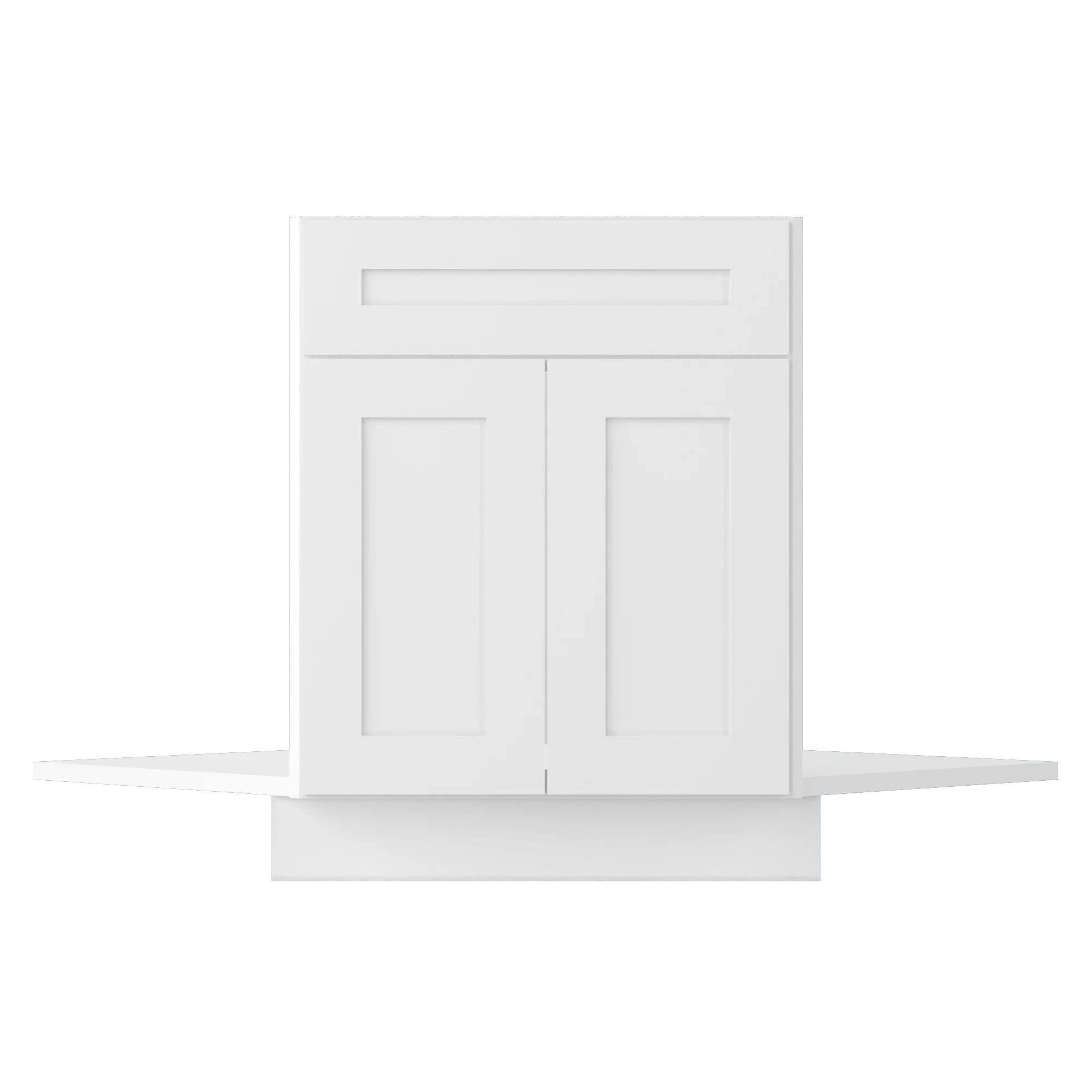 Sink Front Corner Base Kitchen Cabinet SFC42 Alpina White LessCare 34.5 in. height 42 in. depth - Image 3