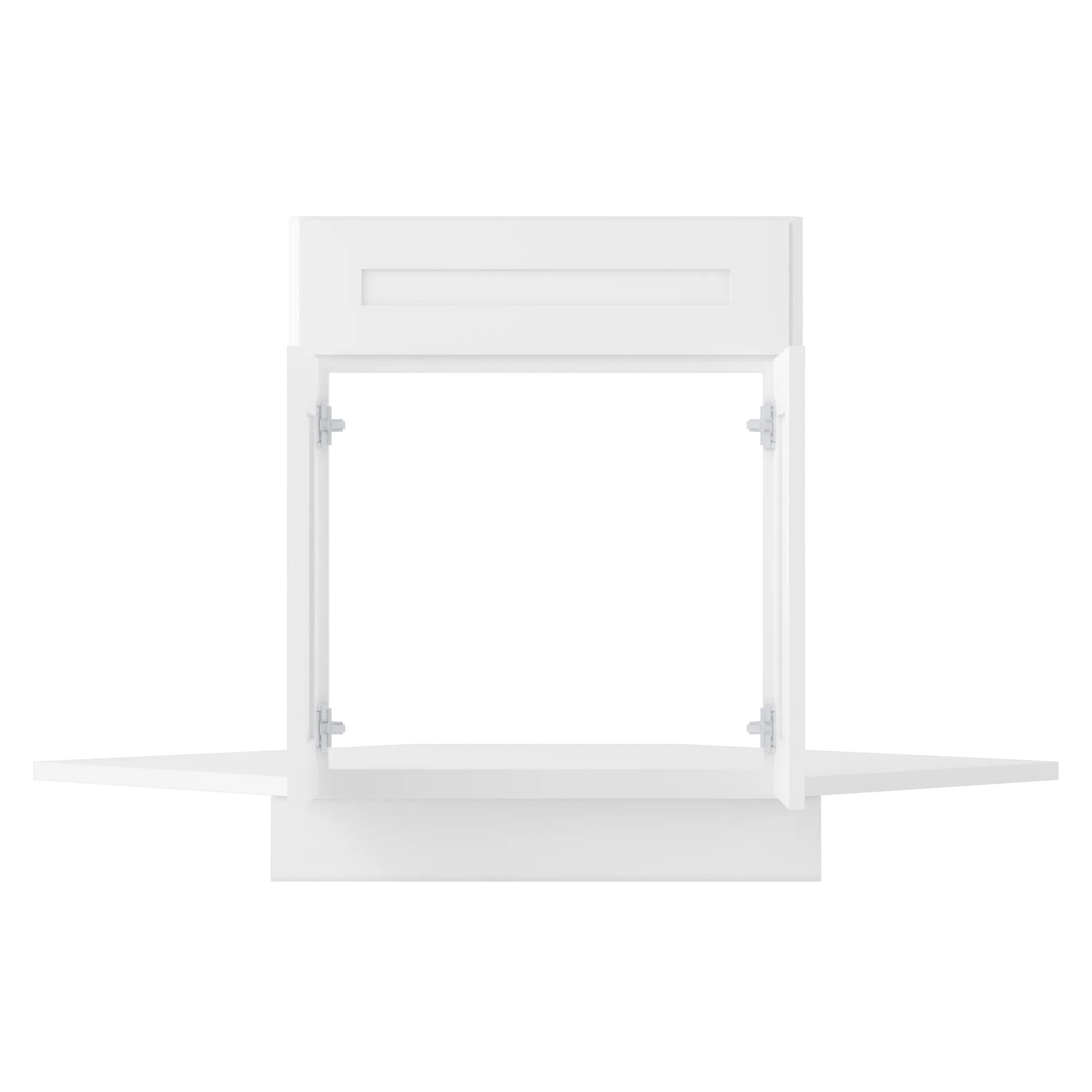Sink Front Corner Base Kitchen Cabinet SFC42 Alpina White LessCare 34.5 in. height 42 in. depth - Image 5