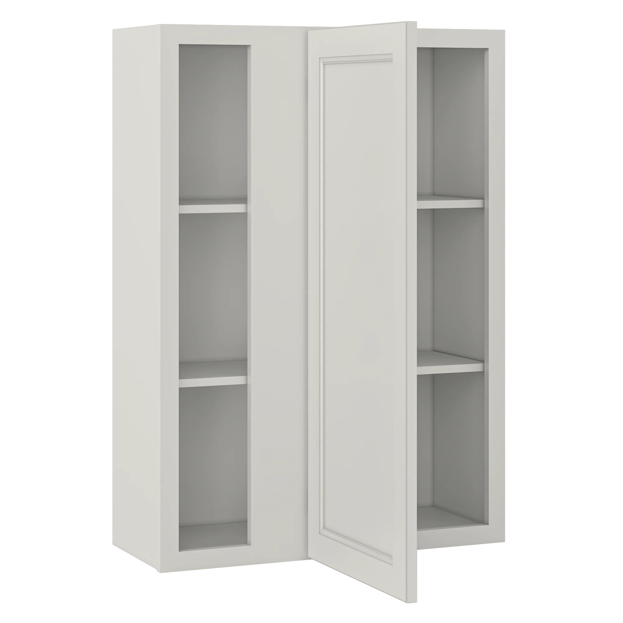 Square Corner Wall Blind Reversible Kitchen Cabinet SC3042 Milan Pearl30 in. width 42 in. height 12 in. depth - Image 4