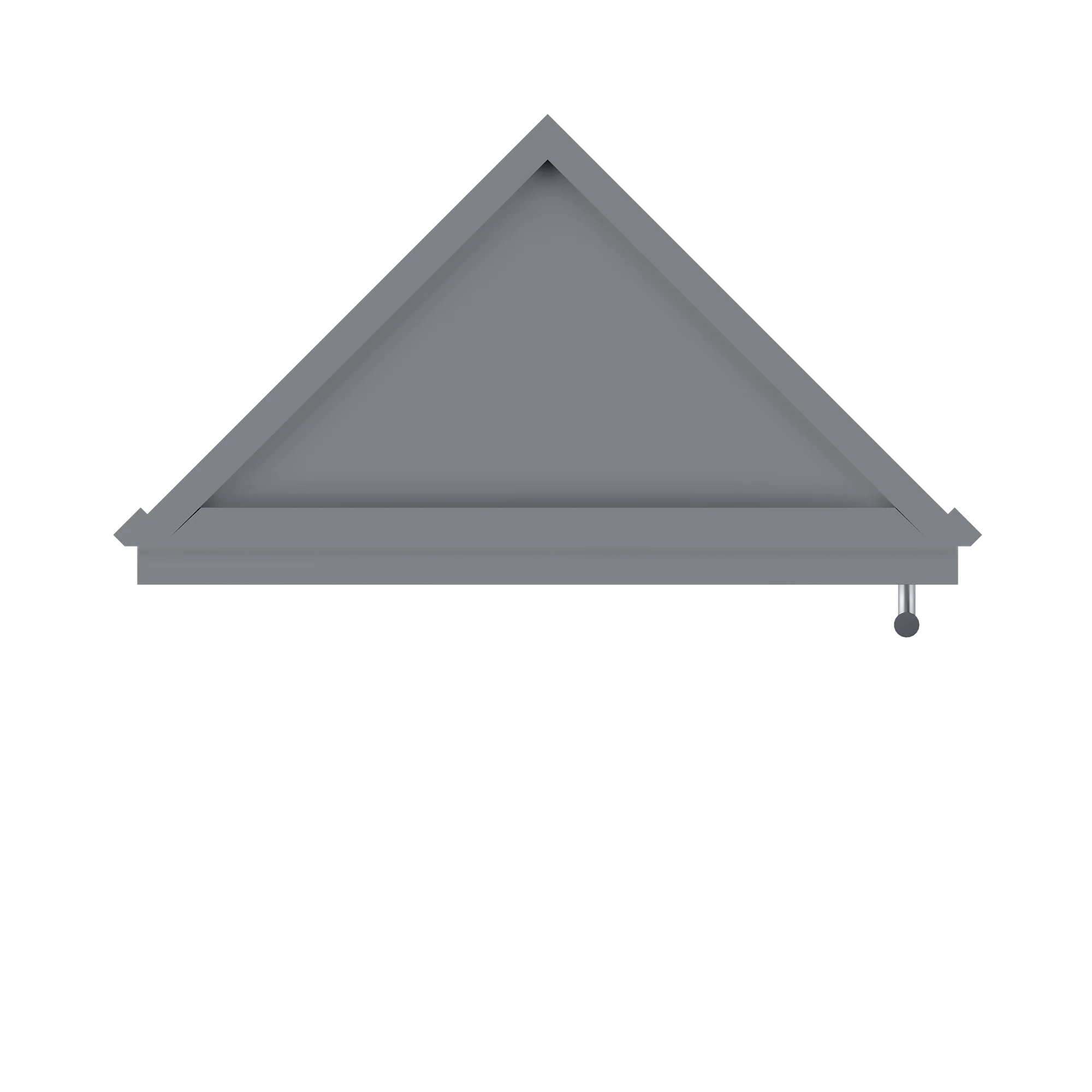 Wall End Kitchen Cabinet WEC1242 Colonial Gray LessCare 12 in. width 42 in. height 12 in. depth - Image 6