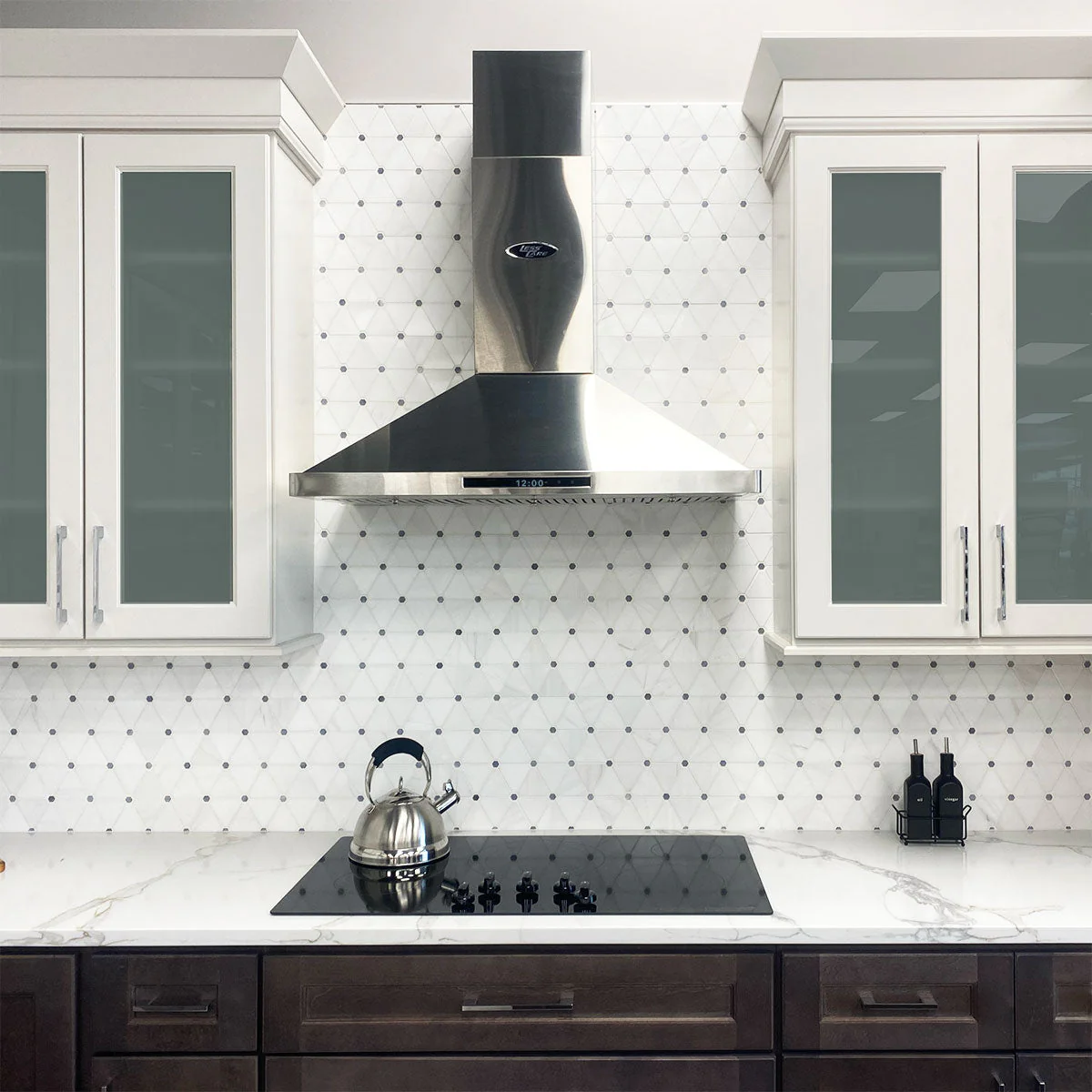 36" Wall Mount Pyramid Range Hood LH3-36 with LED - Image 2